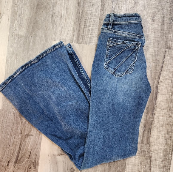 Shyanne Denim - Flair Western Blue Denim Women's Jeans